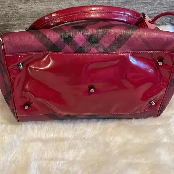 Burberry Raspberry Gradient Supernova Check Bilmore Tote LIMITED EDITION - Picture 7 of 15